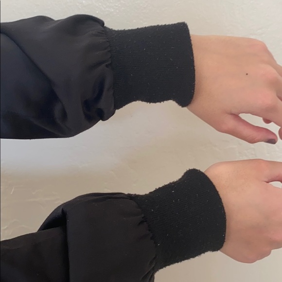 Zara Black Bomber Jacket - Picture 4 of 7